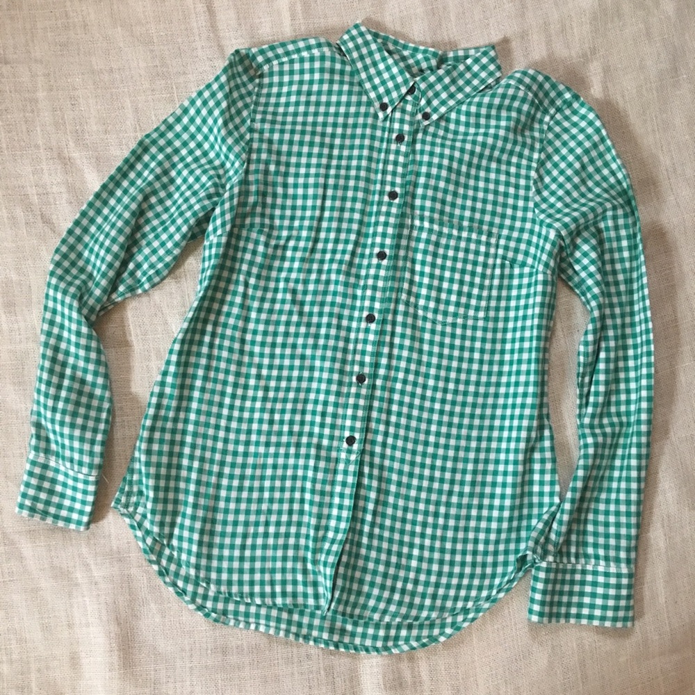 Gap Gingham Button Up - image 5